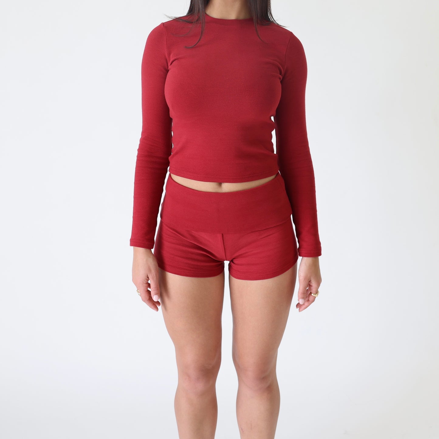 ‘Halo’ Shorts - Burgundy