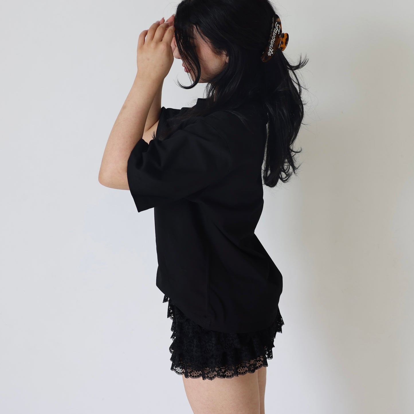 Oversized “Gods Favourite” Signature Tee in Black