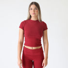 ‘Aleia’ Tee - Burgundy
