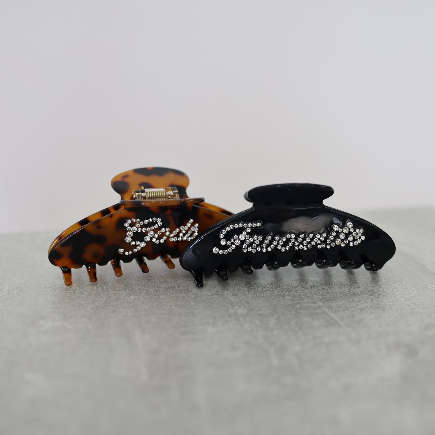 “Gods Favourite” Signature Claw Clips, Black & Tortoise