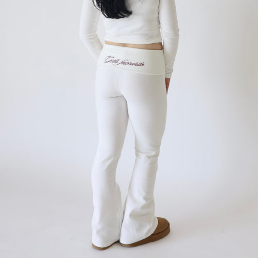 Halo Pants in Off-White - Back View