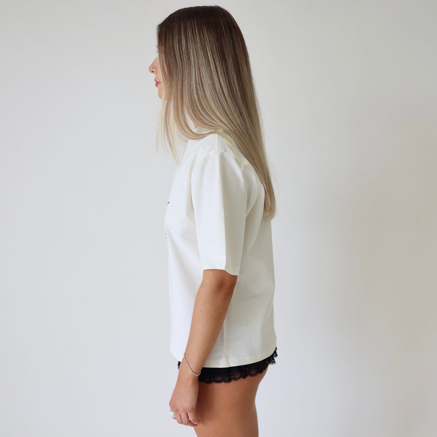 Oversized “Gods Favourite” Signature Tee in Off-White